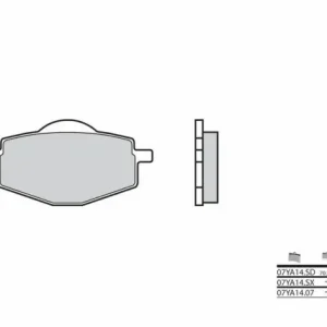 Markenware Brembo Sinter Bremsbeläge Vorne Yamaha DT 125R 200R TDR TT-R 225 XT 350 500 600