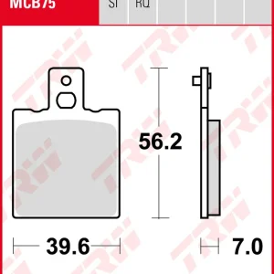 Versand Am Gleichen Tag Ducati 600 SS, Bj. 94-98, S, Bremsbeläge hinten, TRW Lucas MCB75, Organic Allround