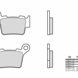 Ausverkauf Brembo Sinter Bremsbeläge hinten KTM SX/SXF 2003- EXC 2004- / Husqvarna
