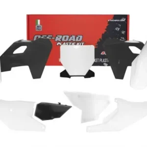 Günstig Racetech Plastik Kit Weiß Schwarz Rockstar Edition für Husqvarna TC FC 125 250 350 450 2023-2025