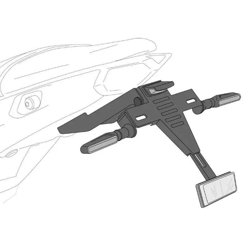 Soporte Portamatrícula Puig para YAMAHA YZF R7 22-25 Preiswert