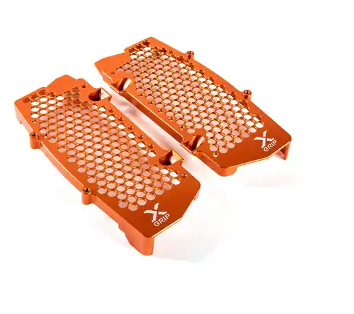 Super-Preis X-Grip Aluminium Kühlerschützer Orange KTM EXC TPI 125, 250, 300, 350, 450, 500 2017-2019 / SX SXF 2016-2018