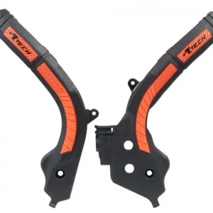 RTech Grip Rahmenschützer Schwarz-Orange KTM SX, SXF 2016-2018 / EXC, EXC-F, TPI 125, 250, 300, 350, 450, 500 2017-2019 Heißes Angebot
