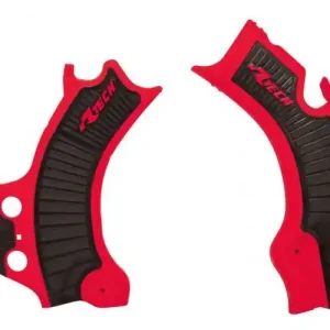RTech Grip Rahmenschützer Rot Schwarz Honda CRF 450 2021-2024 / CRF 250 2022-2024 Kostenloser Versand