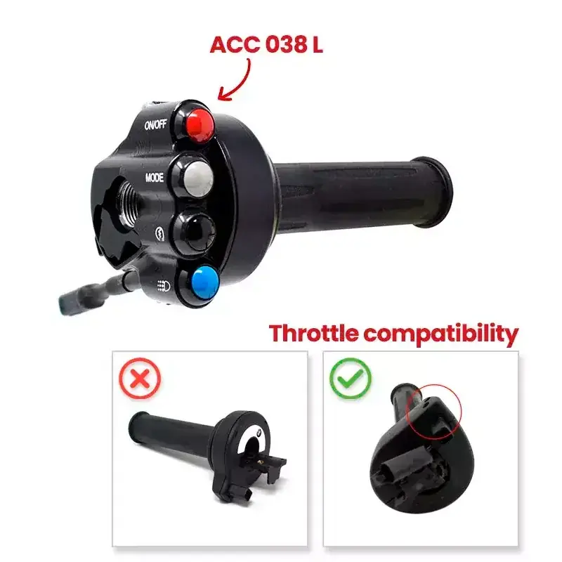 Preiswert Puño de acelerador JETPRIME giratorio RACING con controles integrados para BMW