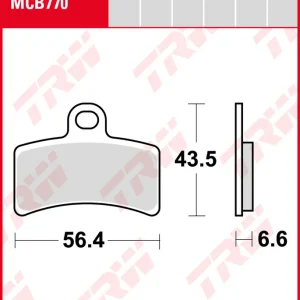 Gas Gas MC 65, Bj. 05-, Bremsbeläge vorne, TRW Lucas MCB770, Organic Allround Geprüft