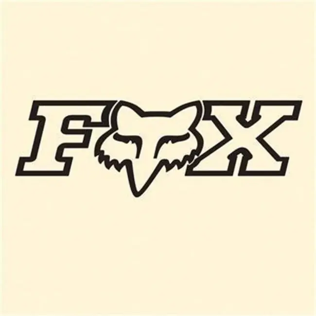 Fox Head Van Auto Aufkleber 17cm lang Schwarz Solange Der Vorrat Reicht