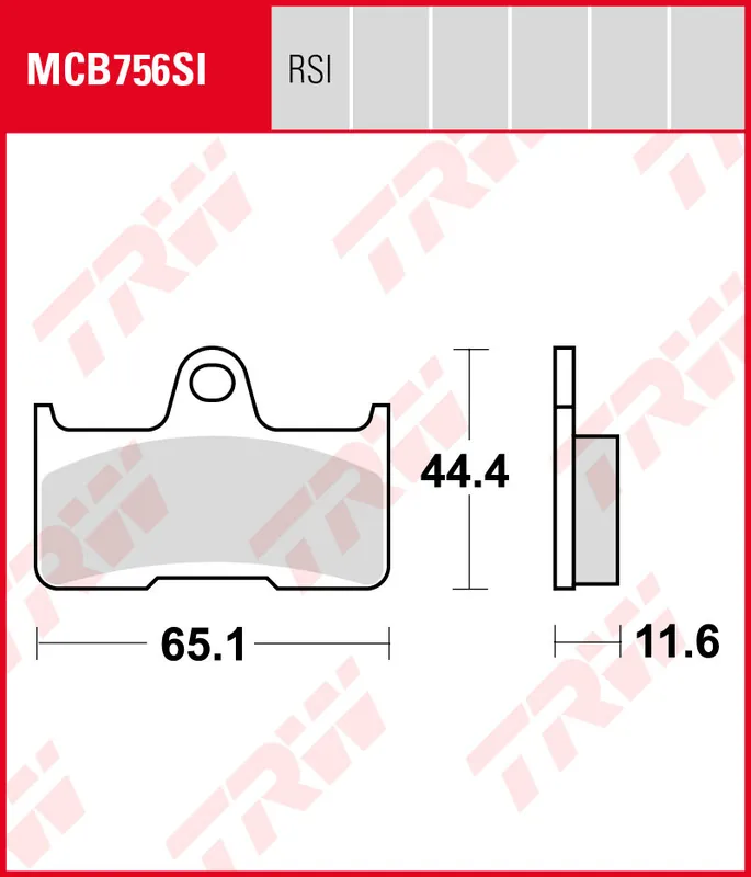 Geprüft Goes GP 525, Bj. 12-, Bremsbeläge hinten, TRW Lucas MCB756SI, Sinter Offroad