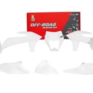 Must-Have KTM Plastik Kit mit Lampenmaske Weiß EXC, EXC-F TPI 250, 300, 350, 450, 500 2020-2023
