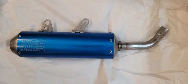 HGS Endschalldämpfer Husqvarna TC, TE / KTM SX 250 2019- / EXC TPI 250, 300 2020- Blau Sonderangebot