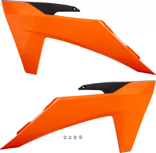 Preiswert KTM Kühlerspoiler Orange SX, SXF 125, 250, 300, 350, 450 2023-2024 / EXC 2024-2025