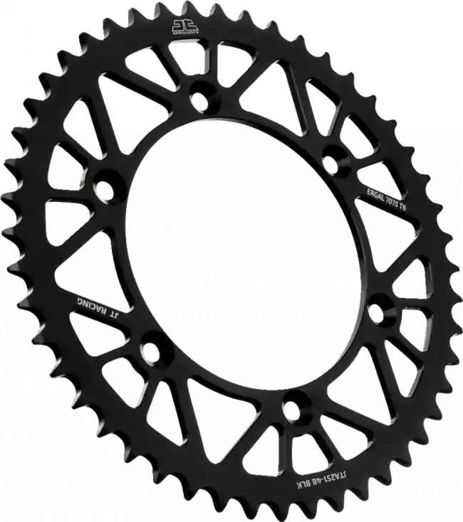 JT Aluminium Kettenrad Schwarz Yamaha YZ 125, 250 YZF 250, 400, 426, 450 1998- Sonderangebot