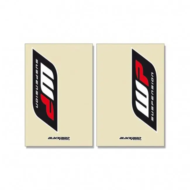 Blackbird Gabelaufkleber WP Rot Schwarz Transparent Highlight