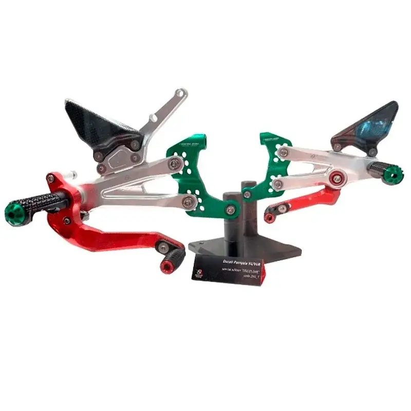 Estriberas BONAMICI RACING TRICOLOR para DUCATI PANIGALE V4 / V4S / V4R 2018-2023 Knallerangebot