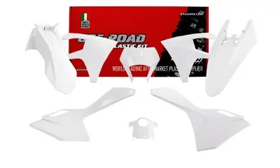 Racetech Plastik Kit Weiß für GasGas EC, EC-F 150, 250, 300, 350, 450 2024- Aktuell