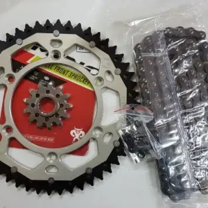 Dual O-Ring Kettenkit Silber Suzuki RM RMZ DRZ 125, 250, 450 Begrenztes Angebot