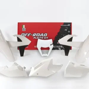 KTM Plastik Kit mit Lampenmaske Weiß EXC, EXC-F 250, 300, 350, 450, 500 2017-2019 Schneller Versand