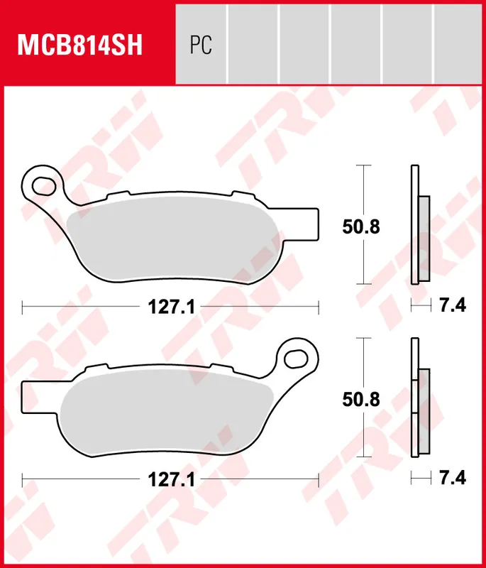 Kostenloser Versand Harley-Davidson FXDL 1690 Dyna Low Rider Dyna, Bj. 14-16, FD2, Bremsbeläge hinten, TRW Lucas MCB814SH, Sinter Street