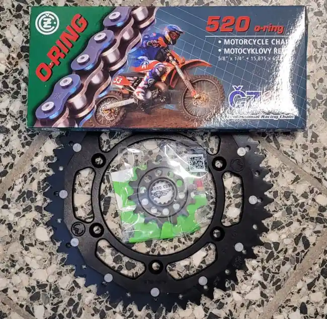 Dual O-Ring Kettenkit Schwarz GasGas MC, EC, 125, 250, 300, 350, 450 2021- Nur Heute