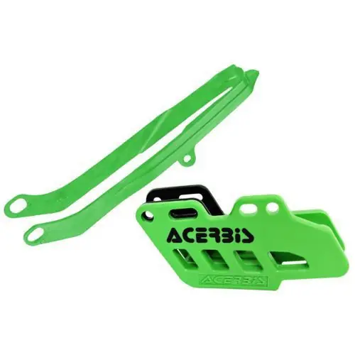 Neuheit Acerbis Kettenführung + Schwingenschleifer Set Grün Kawasaki KXF 250/450 2009-
