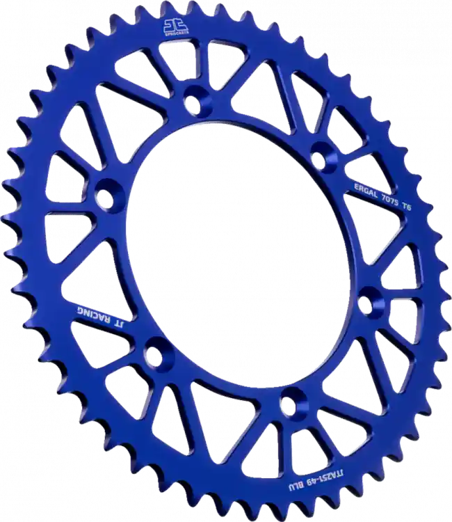 Bestpreis JT Aluminium Kettenrad Blau Yamaha YZ 125, 250 YZF 250, 400, 426, 450 1998-