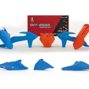 Preiswert Racetech Plastik Kit Orange - Blau KTM SX, SXF 125, 150, 250, 350, 450 2019-