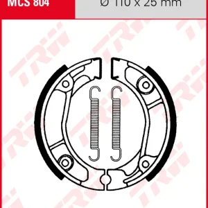 Beliebt Honda MBX 80 SW2, Bj. 83-87, HC04, Bremsbeläge hinten, TRW Lucas MCS804 Bremsbacken
