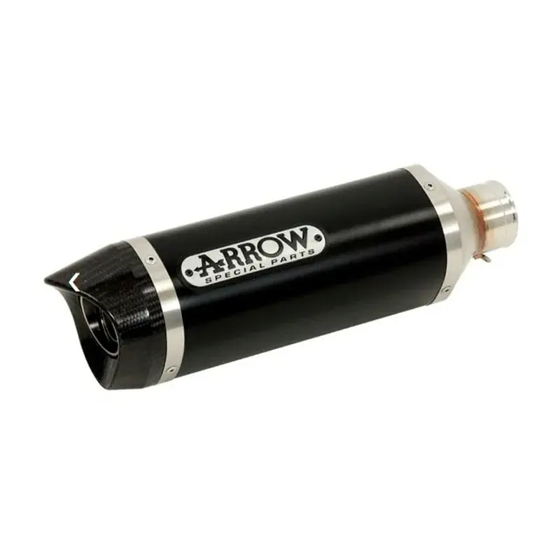 Gratis Versand ESCAPE ARROW STREET THUNDER HOMOLOGADO EN ALUMINIO NEGRO PARA YAMAHA MT 07 14-20