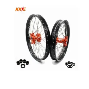 Preiswert KKE Felgen Radsatz KTM SX, SXF 125, 250, 300, 350, 450  21“ + 19“ Orange