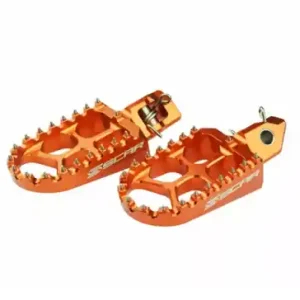 Geprüft Scar Fußrasten KTM SX,SXF 125, 150, 250, 300, 350, 450 2023- / EXC 2024- Orange