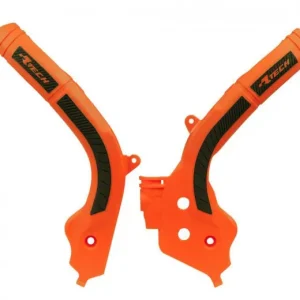 Gratis Versand RTech Grip Rahmenschützer Orange Schwarz KTM SX, SXF 2016-2018 / EXC, EXC-F, TPI 125, 250, 300, 350, 450, 500 2017-2019