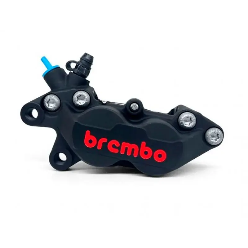 PINZA DE FRENO DELANTERA IZQUIERDA NEGRA BREMBO RACING LOGO ROJO P4-40C Neuheit