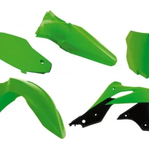 Kostenloser Versand Racetech Plastik Kit Kawasaki KXF 250 2013-2016 Schwarz Grün