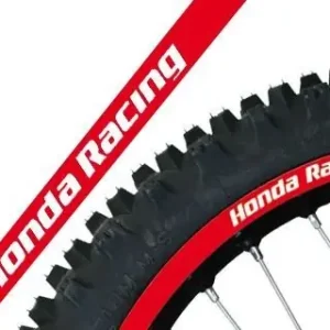 Super-Preis Blackbird Felgenaufkleber Honda Racing Rot