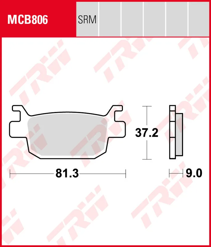 Neu Honda SH 150 i, Bj. 09-12, KF10, Bremsbeläge hinten, TRW Lucas MCB806SRM, Sinter Maxi Scooter