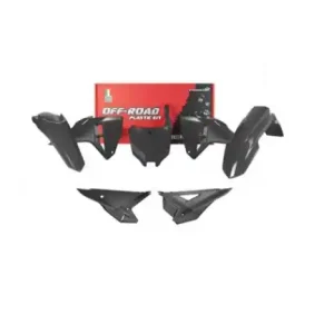 Neue Kollektion Racetech Plastik Kit Schwarz Honda CRF 250R, 450R 2025-