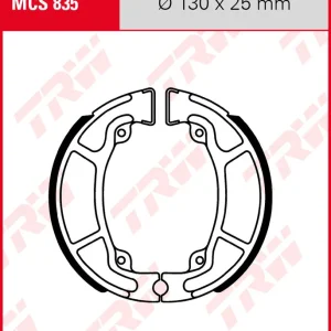 Honda CBF 250, Bj. 04-, Bremsbeläge hinten, TRW Lucas MCS835 Bremsbacken Abverkauf