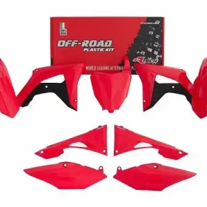 Racetech Plastik Kit Rot Schwarz Honda CRF 250R 2018-2021 / CRF 450R 2017-2020 Direktkauf