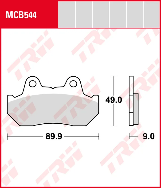 Markenprodukt Honda CN 250 Helix, Bj. 88-92, MF02, Bremsbeläge vorne, TRW Lucas MCB544, Organic Allround