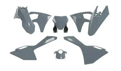 Racetech Plastik Kit Grau für GasGas MC, MC-F 125, 150, 250, 350, 450 2024- Kostenfreie Lieferung