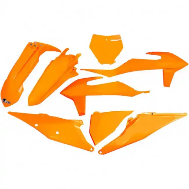 UFO Plastik Kit Neon Orange KTM SX, SXF 125, 150, 250, 350, 450 2019-2022 Aktuell