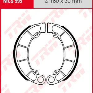 Honda FES 250 Foresight, Bj. 98-99, MF04, Bremsbeläge hinten, TRW Lucas MCS995 Bremsbacken Sofort Bestellen