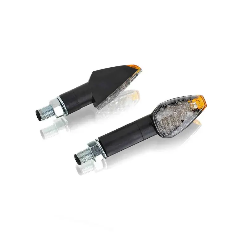 Must-Have Intermitentes PUIG led homologado modelo Peak brazo largo negro Puig 4492