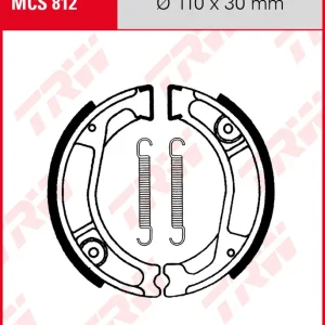 Top-Seller Honda NX 250, Bj. 88-90, MD21, Bremsbeläge hinten, TRW Lucas MCS812 Bremsbacken