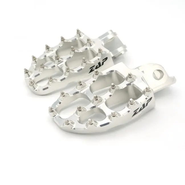 Zap E-Peg Fußrasten KTM 690 / Husqvarna 701 Silber / GasGas 700 Kostenloser Versand