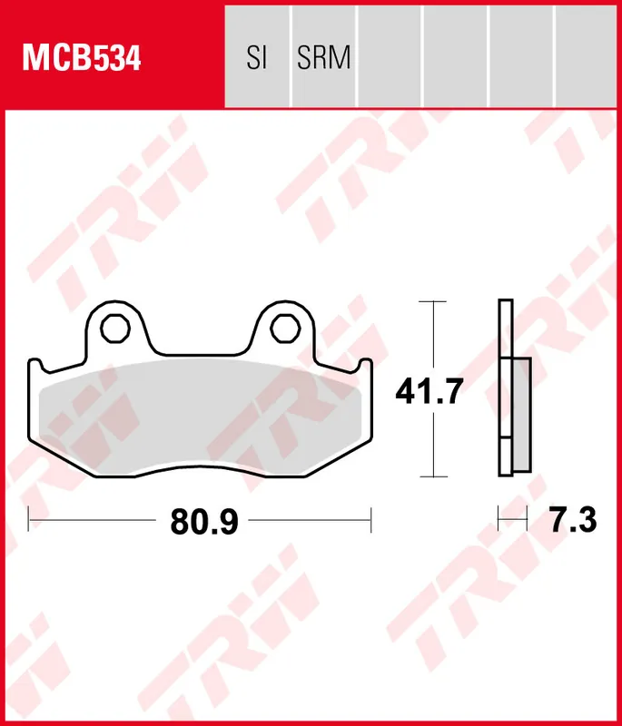 Honda XL 350 R, Bj. 85-87, ND03, Bremsbeläge vorne, TRW Lucas MCB534, Organic Allround Preisreduziert