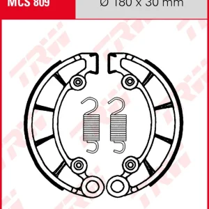 Must-Have Honda CB 450, Bj. 75-77, Bremsbeläge hinten, TRW Lucas MCS809 Bremsbacken