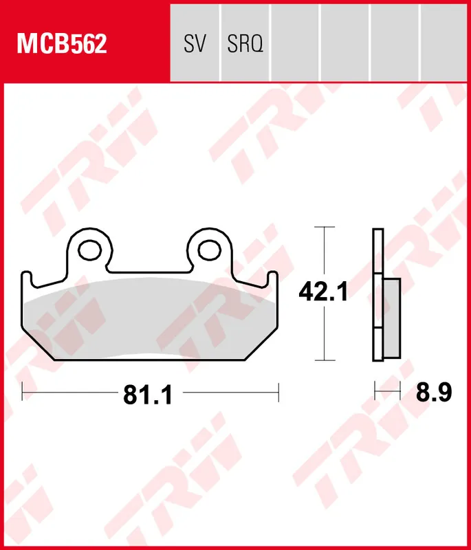 Honda CBR 500 F (Österreich), Bj. 87-91, PC20, Bremsbeläge vorne, TRW Lucas MCB562, Organic Allround Meistverkauft