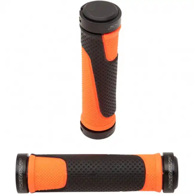 Progrip 997 Lock on MTB / ATV Griffe Neon Orange Schwarz Geprüft
