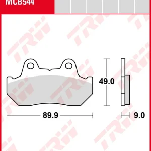 Honda CX 500 TC, Bj. 82-, PC03, Bremsbeläge hinten, TRW Lucas MCB544, Organic Allround Letzte Chance